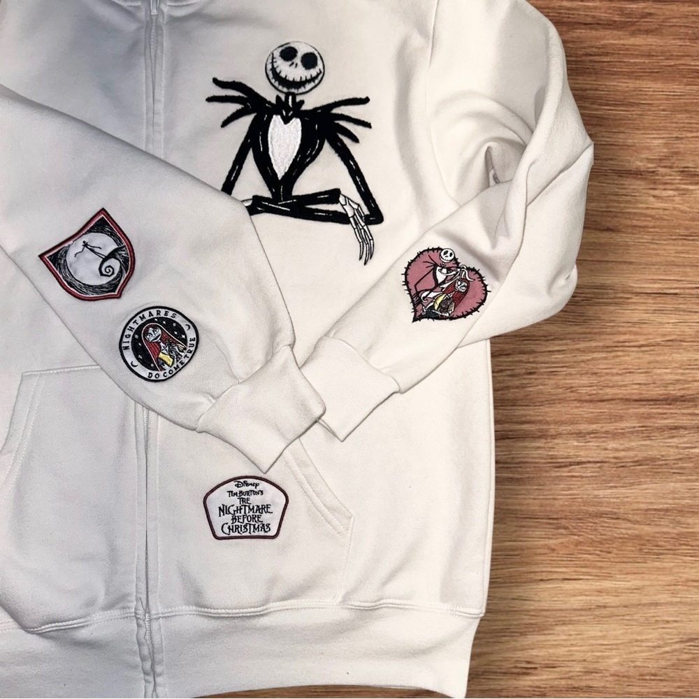 Disney Nightmare Before Christmas Women's Fleece Hoodie Jacket Size L - Picture 2 of 8